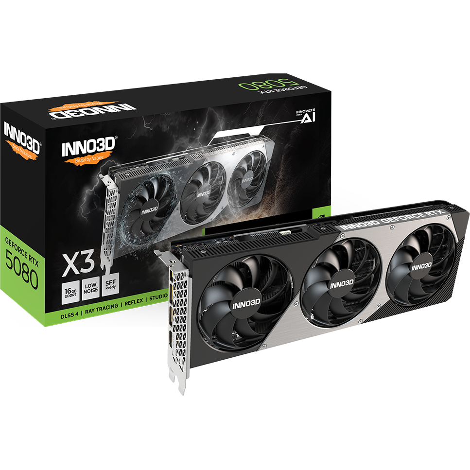 graphics card NVIDIA GeForce RTX 5080 INNO3D X3 16GB (N50803-16D7-176068N) - photo 3