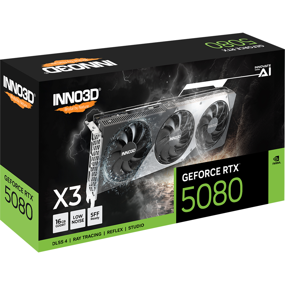 graphics card NVIDIA GeForce RTX 5080 INNO3D X3 16GB (N50803-16D7-176068N) - photo 4