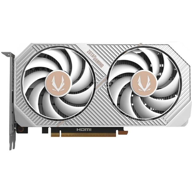 carte graphique NVIDIA GeForce RTX 5060 Zotac Twin Edge White OC 8GB (ZT-B50600Q-10M)