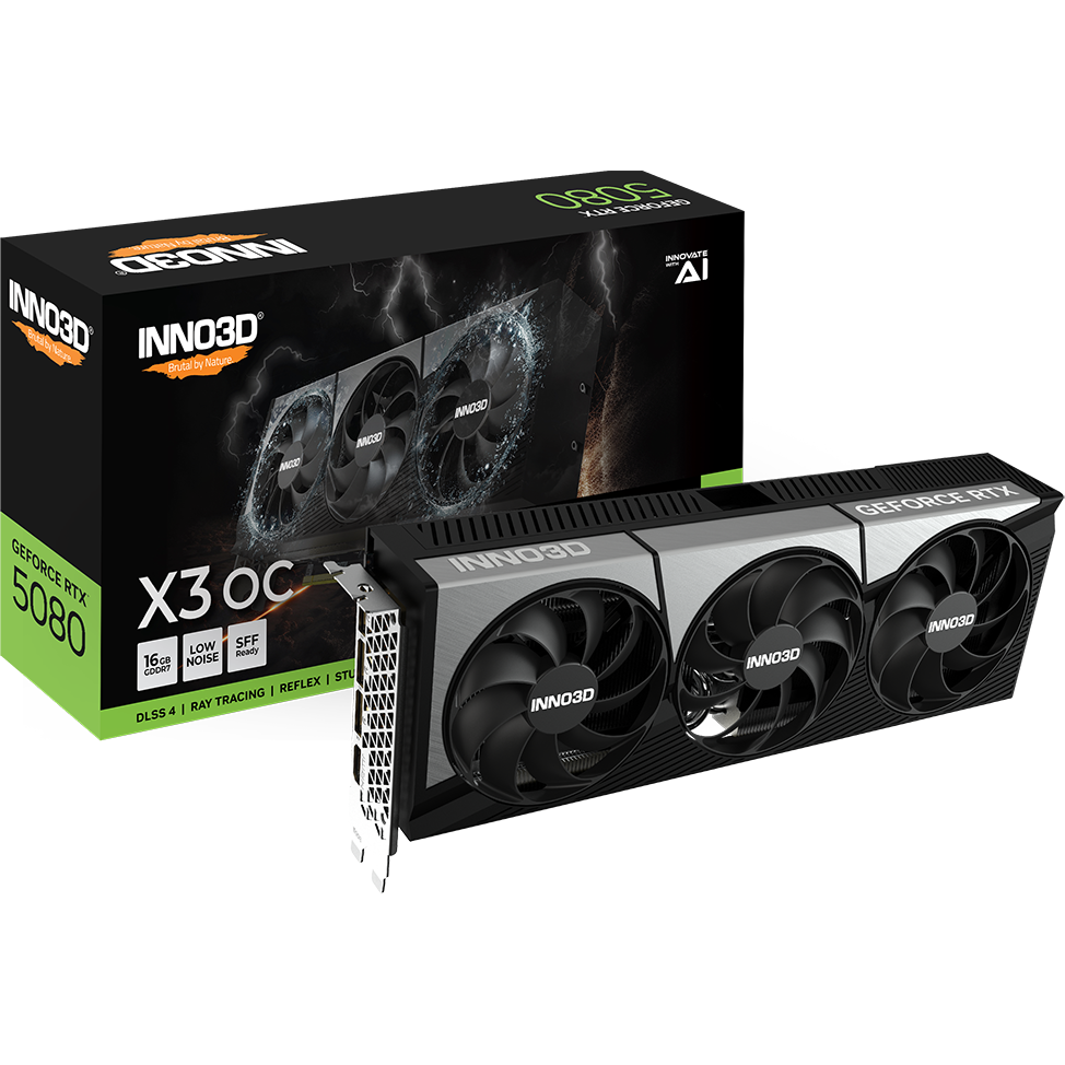 Graphics Card NVIDIA GeForce RTX 5080 INNO3D X3 OC 16GB (N50803-16D7X-17603930) - photo 4
