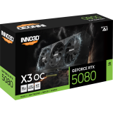 Graphics Card NVIDIA GeForce RTX 5080 INNO3D X3 OC 16GB (N50803-16D7X-17603930)