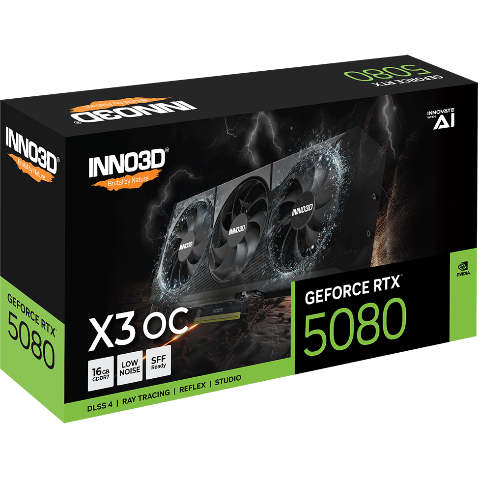 Graphics Card NVIDIA GeForce RTX 5080 INNO3D X3 OC 16GB (N50803-16D7X-17603930) - photo 5