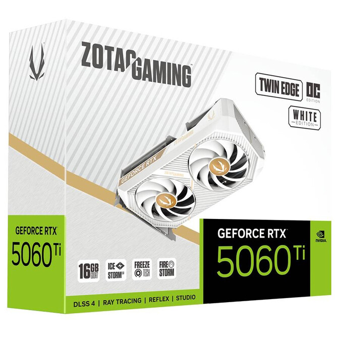 carte graphique NVIDIA GeForce RTX 5060 Ti Zotac Twin Edge White OC 16GB (ZT-B50620Q-10M) - photo 6
