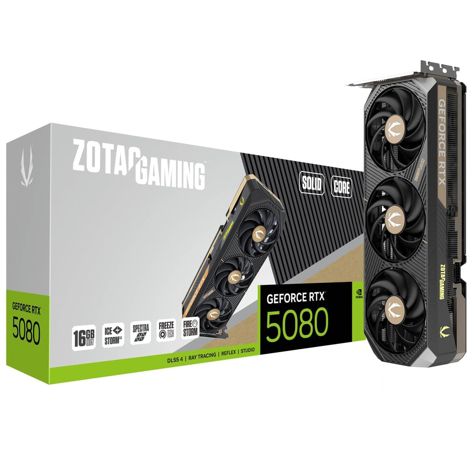 Graphics card NVIDIA GeForce RTX 5080 Zotac SOLID CORE 16GB (ZT-B50800D2-10P) - photo 7