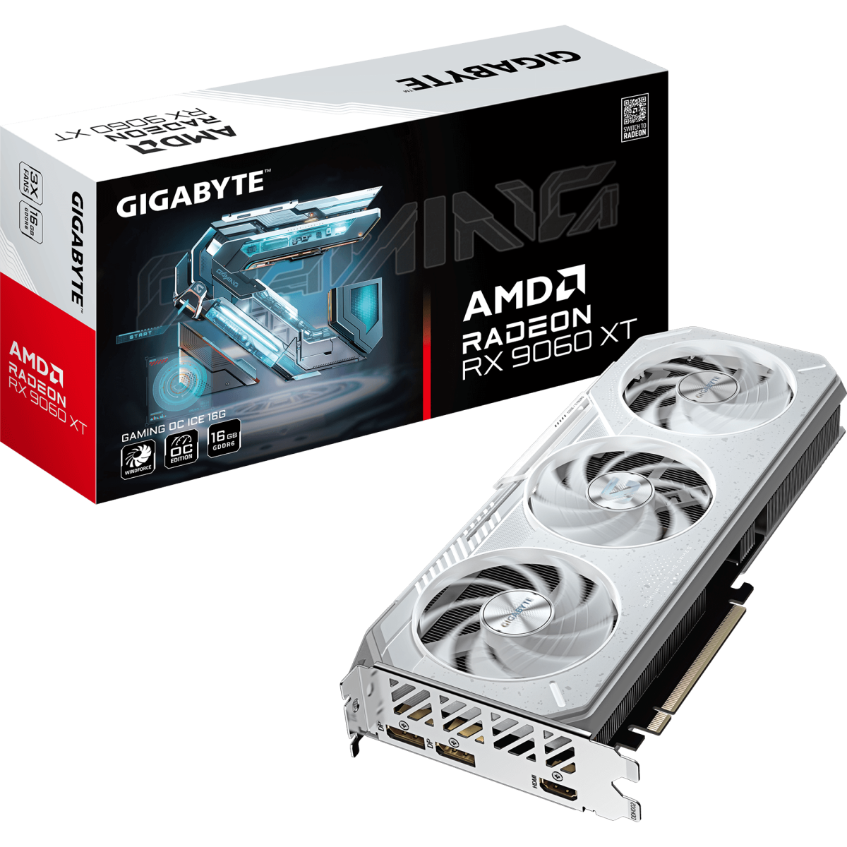carte graphique AMD Radeon RX 9060 XT Gigabyte GAMING OC ICE 16GB (GV-R906XGAMINGOCICE-16GD) - photo 10