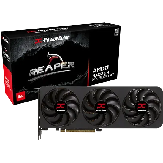 graphics card AMD Radeon RX 9070 XT PowerColor Reaper 16GB (RX9070XT 16G-A) - photo 6