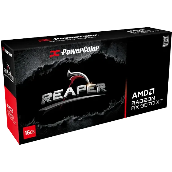 graphics card AMD Radeon RX 9070 XT PowerColor Reaper 16GB (RX9070XT 16G-A) - photo 7