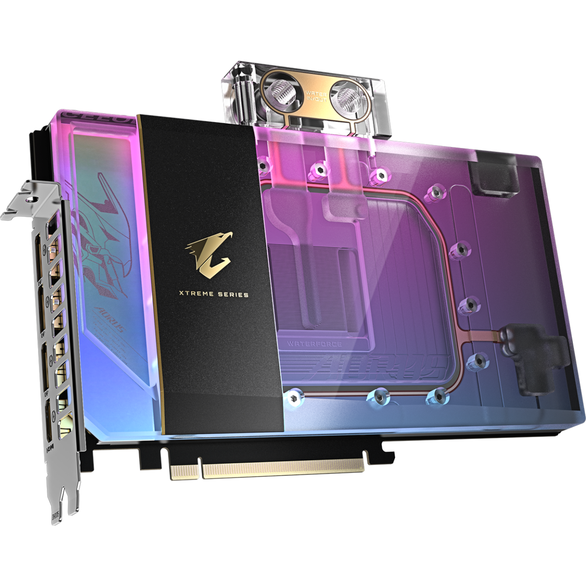carte graphique NVIDIA GeForce RTX 5090 Gigabyte AORUS XTREME WATERFORCE WB OC 32GB (GV-N5090AORUSX WB-32GD)