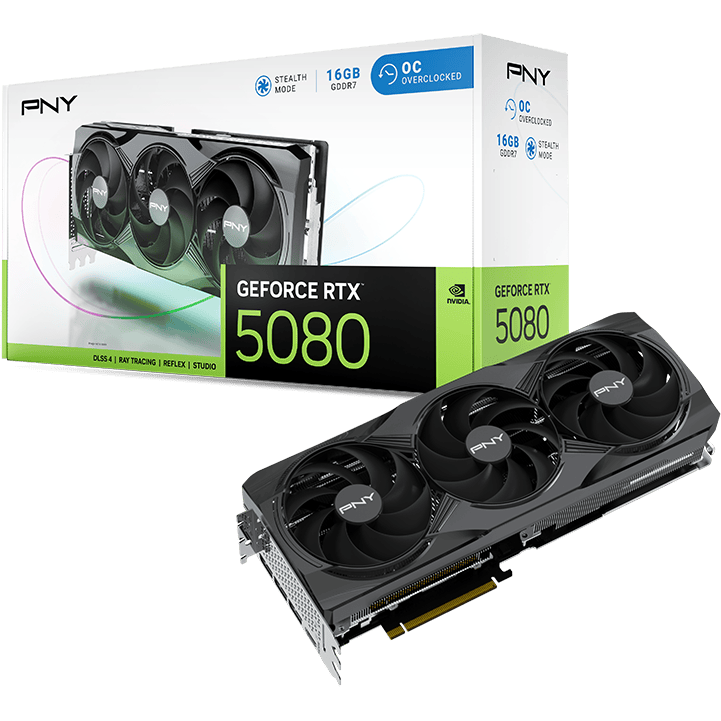 carte vidéo NVIDIA GeForce RTX 5080 PNY Triple Fan OC 16GB (VCG508016TFXPB1-O) - photo 9