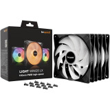 Ventilateur pour boîtier Be Quiet Light Wings LX 140mm PWM High Speed Black, 3 pcs (BL130)
