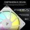 Ventilateur pour boîtier Corsair RS120 ARGB White (CO-9050184-WW) - photo 7