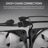 Ventilateur pour boîtier Corsair RS120 ARGB White (CO-9050185-WW)