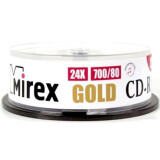 Disks CD-R Mirex 700Mb 24x Gold Cake Box (10pcs) (201779)