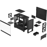Boîtier Fractal Design Pop Mini Air RGB Black TG Clear (FD-C-POR1M-06)