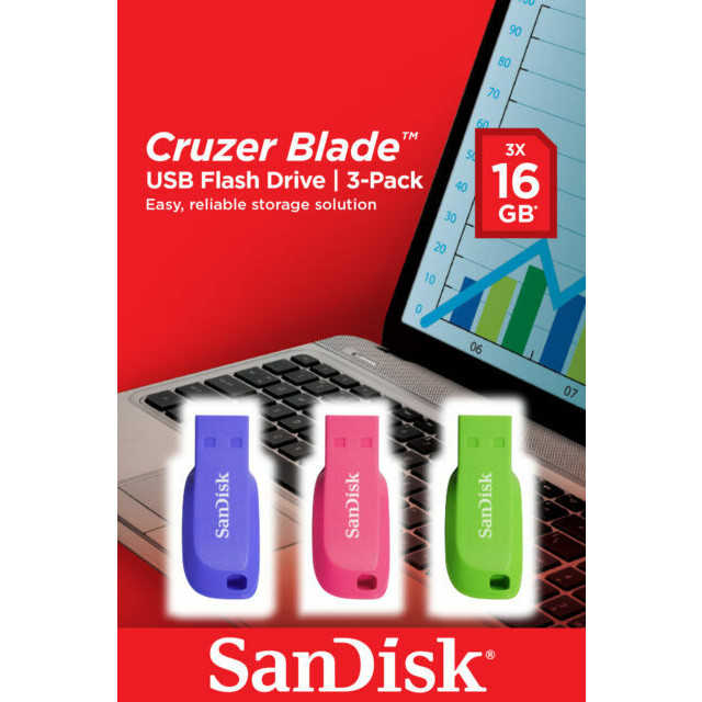 clé USB 16GB SanDisk Cruzer Blade (SDCZ50C-016G-B46T)