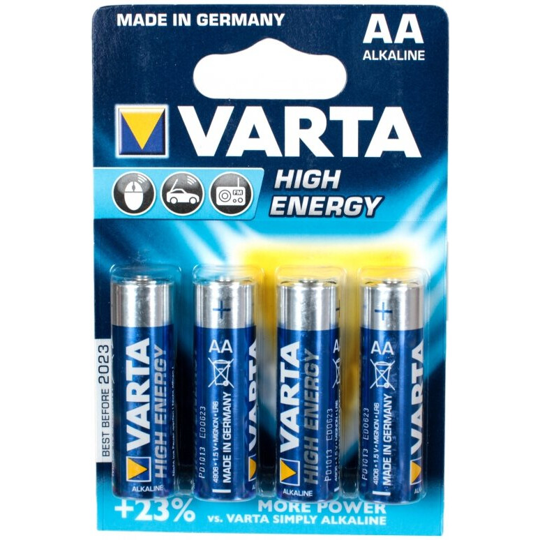 Batterie Varta High Energy / Longlife Power (AA, 4 шт.) - 04906121414