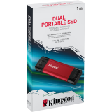 Externer SSD-Speicher 1TB Kingston Dual Portable (SPSD/1TB)