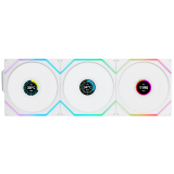Ventilateur pour boîtier Lian Li UNI Fan TL Wireless LCD 120 Reverse Blade White (3 pcs) (12RTLLCD1W3W)