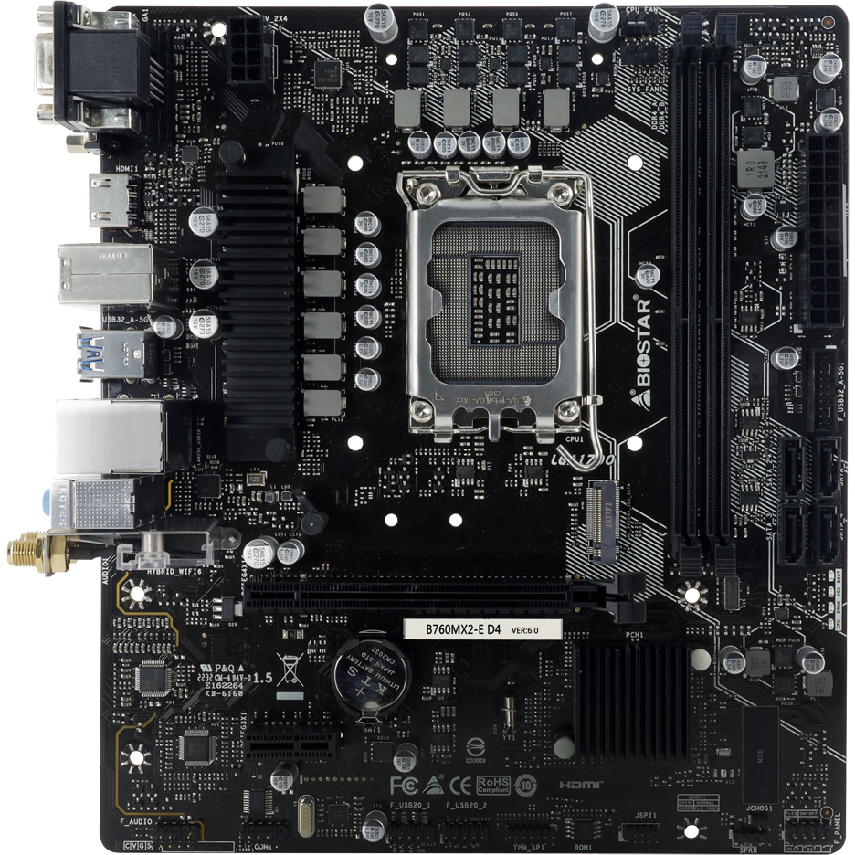Carte mère Biostar B760MX2-E D4