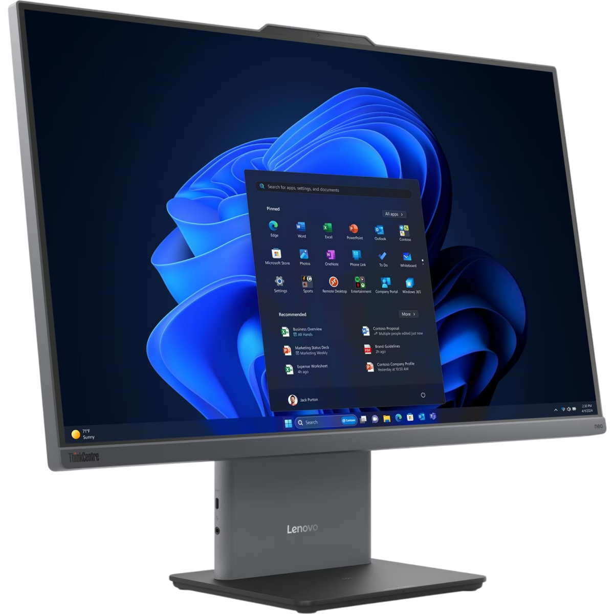 All-in-One Lenovo ThinkCentre neo 55a 24 Gen 6 Luna Grey (13FA004NFR) - photo 2