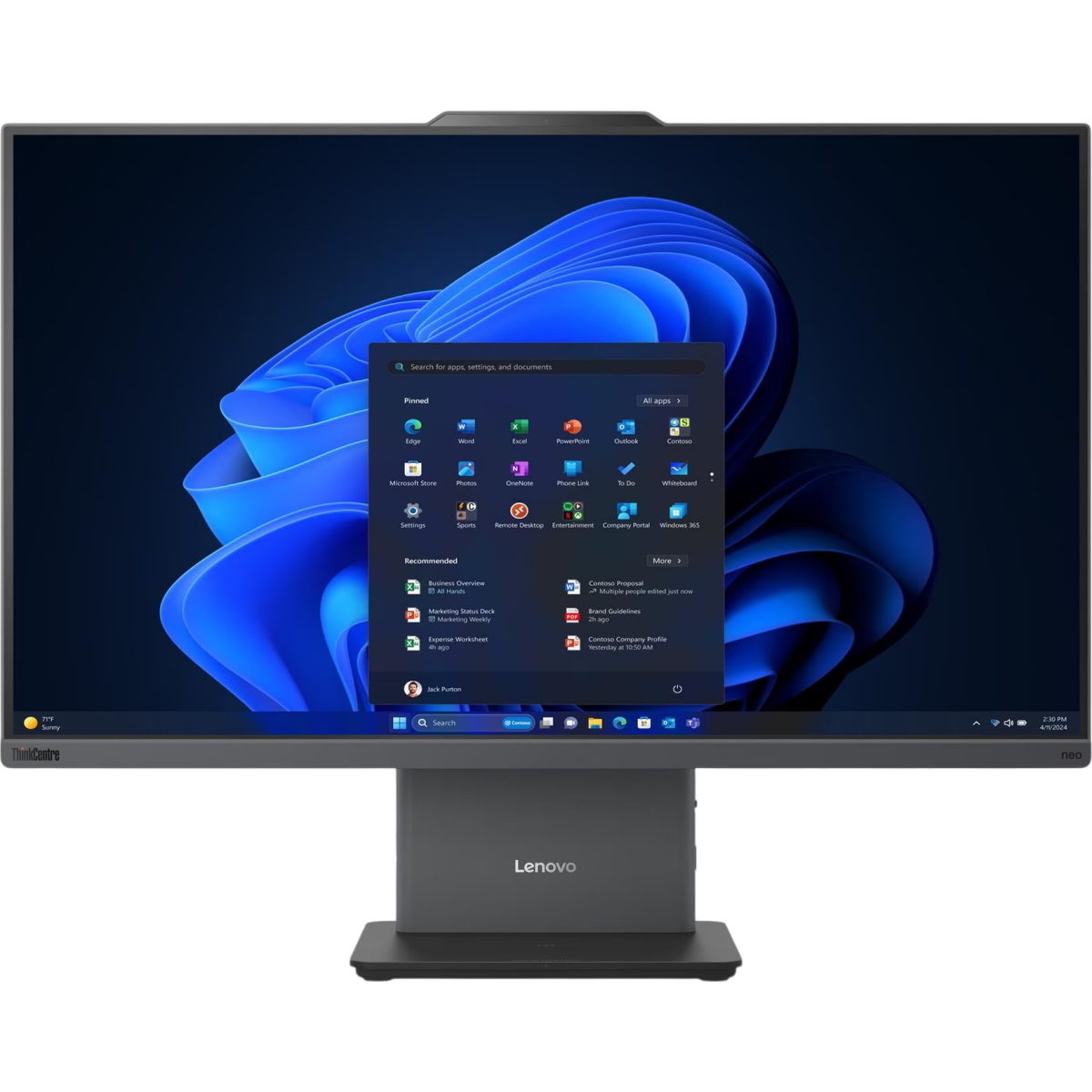All-in-One Lenovo ThinkCentre neo 55a 24 Gen 6 Luna Grey (13FA004NFR)