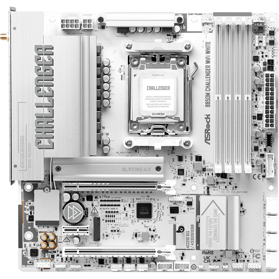 Carte mère ASRock B850M Challenger WiFi White