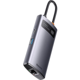Docking station Baseus Metal Gleam Series 4-in-1 Type-C Grey (WKWG070113)