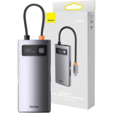 Docking station Baseus Metal Gleam Series 4-in-1 Type-C Grey (WKWG070113)