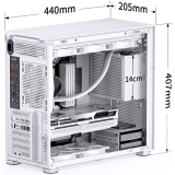 Boîtier Jonsbo D41 Mesh White