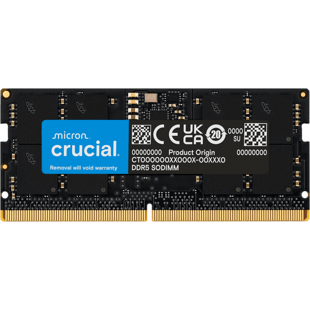 Arbeitsspeicher 64GB DDR5 5600MHz Crucial SO-DIMM (CT64G56C46S5)