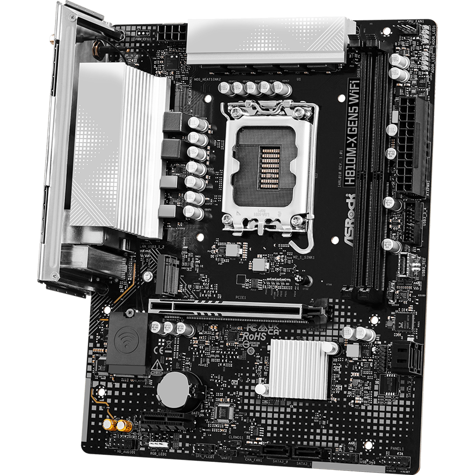 Motherboard ASRock H810M-X Gen5 WiFi - photo 3