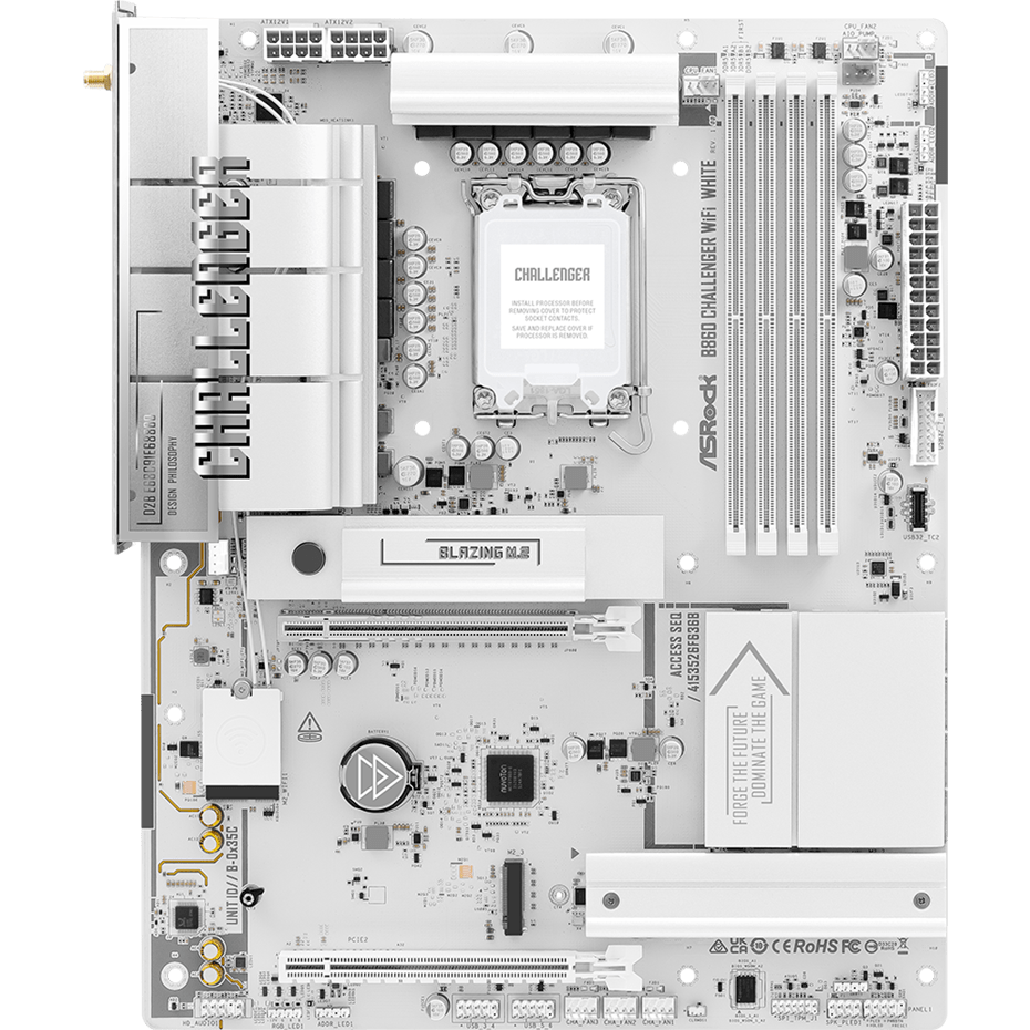 Carte mère ASRock B860 Challenger WiFi White
