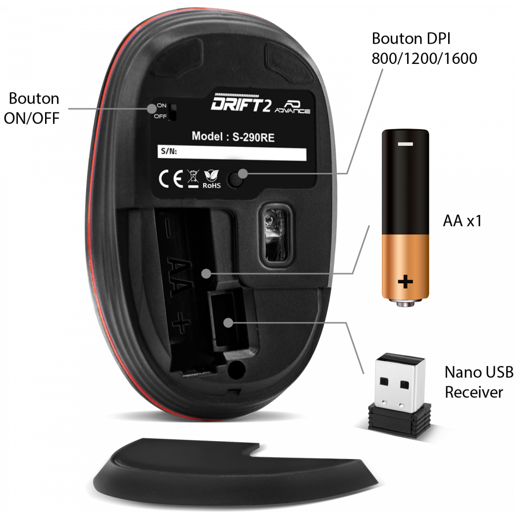 Mouse Advance DRIFT2 Red - S-290RE - photo 4