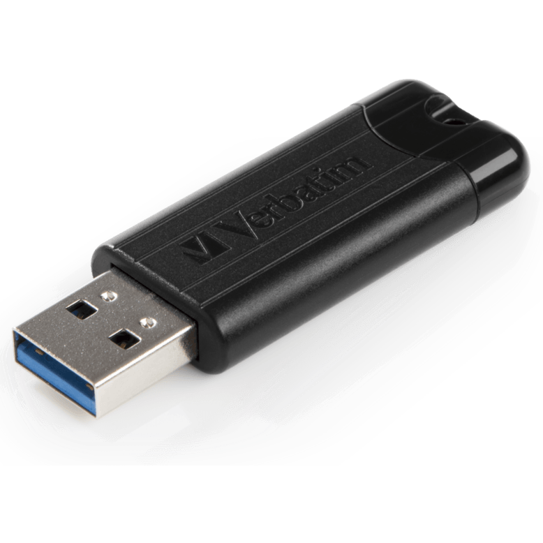 USB Flash накопитель 32GB Verbatim PinStripe Black (49317)