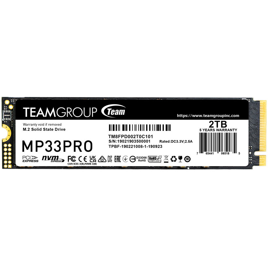 SSD-Speicher 2TB Team MP33 Pro (TM8FPD002T0C101)