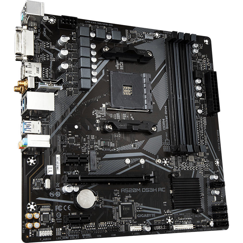 carte mère Gigabyte A520M DS3H AC - photo 2