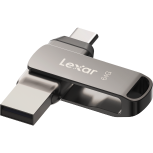 Clé USB 64GB Lexar JumpDrive Dual D400 Grey - LJDD400064G-BNQNG