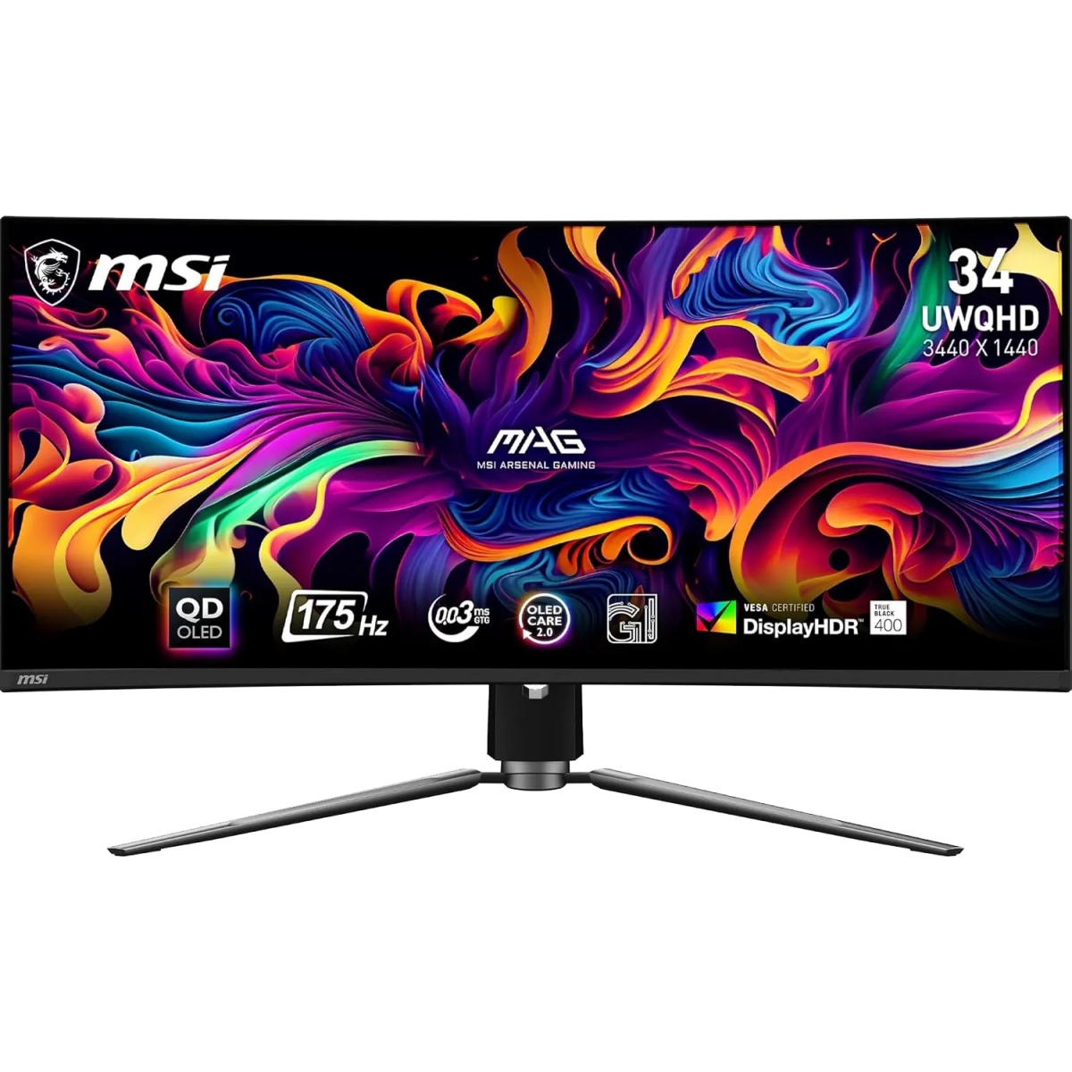 Монитор MSI 34" MAG 341CQPDE QD-OLED - 9S6-3DD04T-004