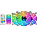 Вентилятор для корпуса Mars Gaming MF-3D White (3-Fan Pack) (MF3DKITW)