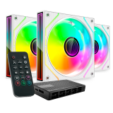 Вентилятор для корпуса Mars Gaming MF-3DProkit White (3-Fan Pack) (MF3DPROKITW)