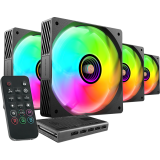 Вентилятор для корпуса Mars Gaming MF-Si4kit Black (4-Fan Pack) (MFSI4KIT)