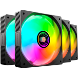 Вентилятор для корпуса Mars Gaming MF-Si4kit Black (4-Fan Pack) (MFSI4KIT)