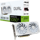 Видеокарта NVIDIA GeForce RTX 5060 Ti ASUS Dual White OC 8GB (DUAL-RTX5060TI-O8G-WHITE)