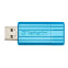 clé USB flash 128GB Verbatim PinStripe Blue (49461)
