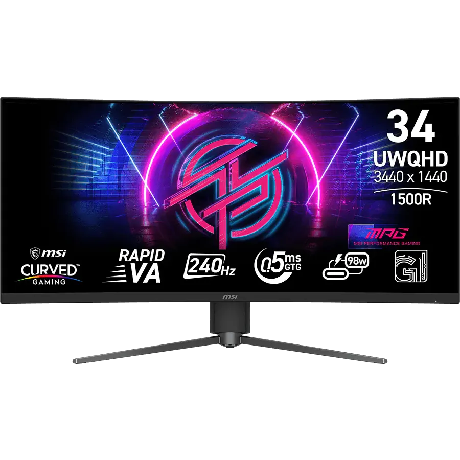 Monitor MSI 34" MPG 346CQRF X24 - 9S6-3DD94M-001