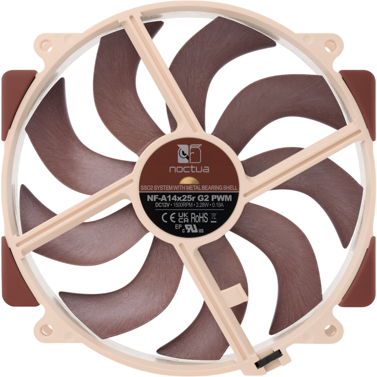 Вентилятор для корпуса Noctua NF-A14x25r G2 PWM - photo 3