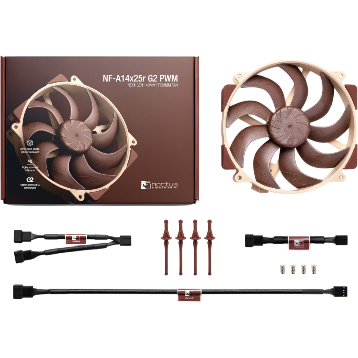 Вентилятор для корпуса Noctua NF-A14x25r G2 PWM - photo 4