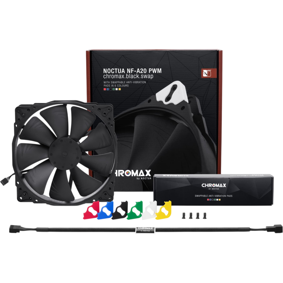 Вентилятор для корпуса Noctua NF-A20 PWM chromax.black.swap - NF-A20 PWM CH.BK.S - photo 3