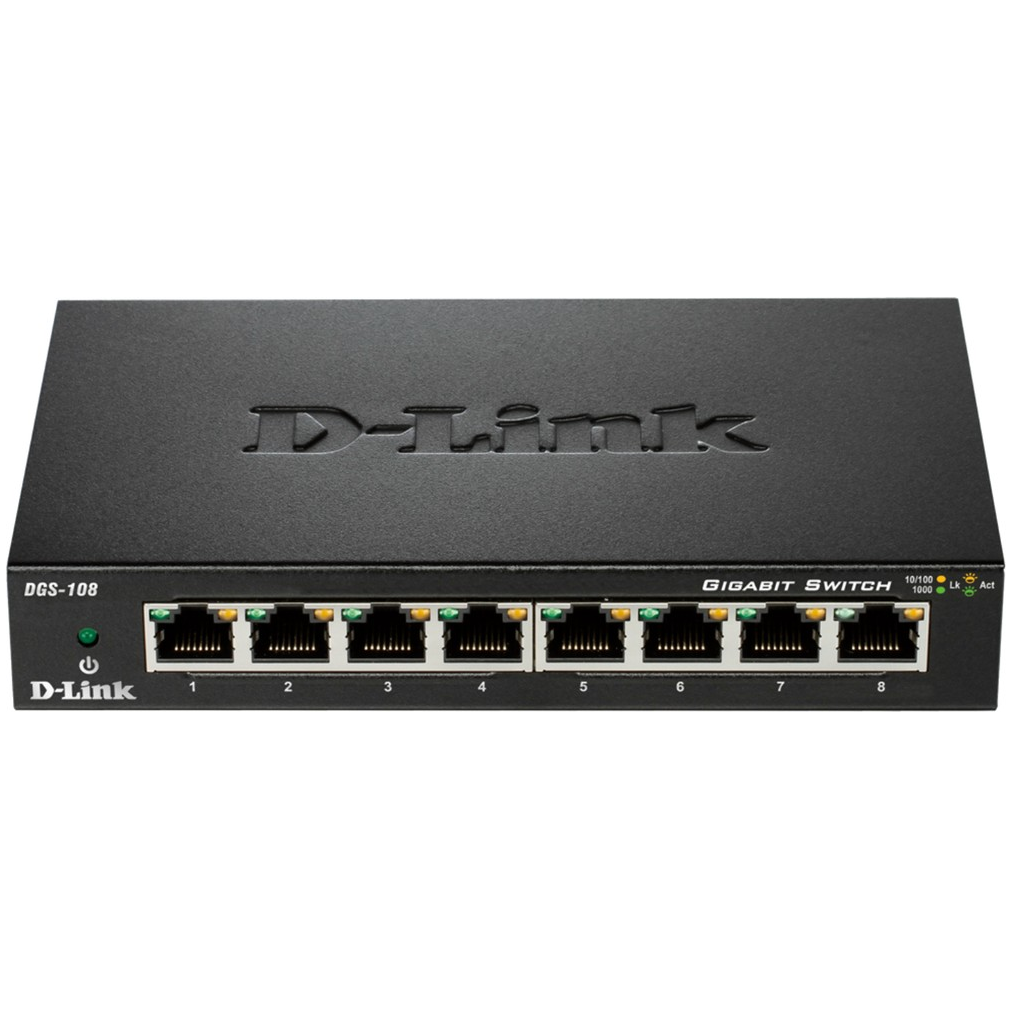 Switch (Network Switch) D-Link DGS-108
