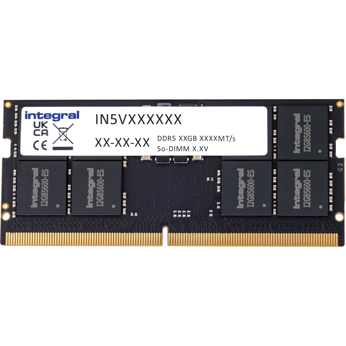 Mémoire vive 16GB DDR5 5600MHz Integral SO-DIMM (IN5V16GNJRDX)